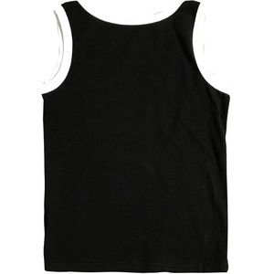 Crop top with sexy backless black & white